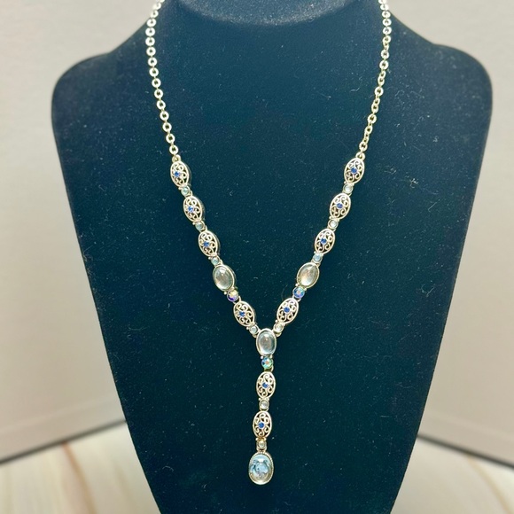 Beautiful Y Drop Necklace Moonstone - Picture 3 of 6